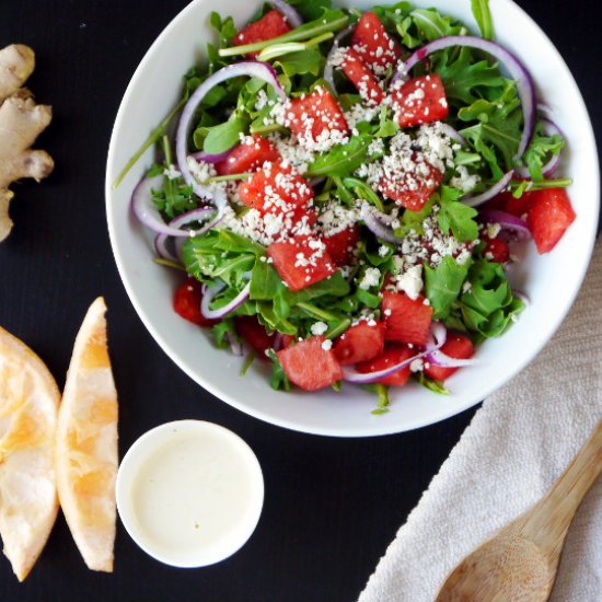 Arugula and Watermelon Salad