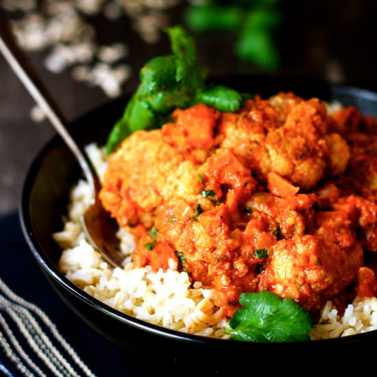 Vegetables in Roasted Pepper Mole