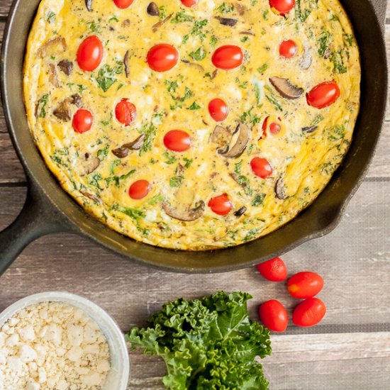 Kale and Feta Frittata