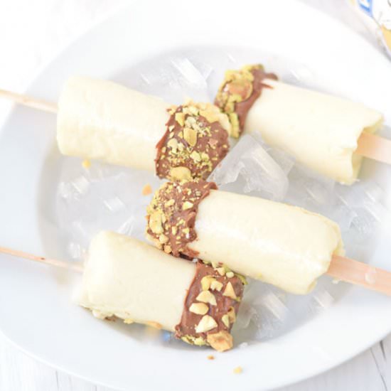 Fig and Peanut Butter Popsicles