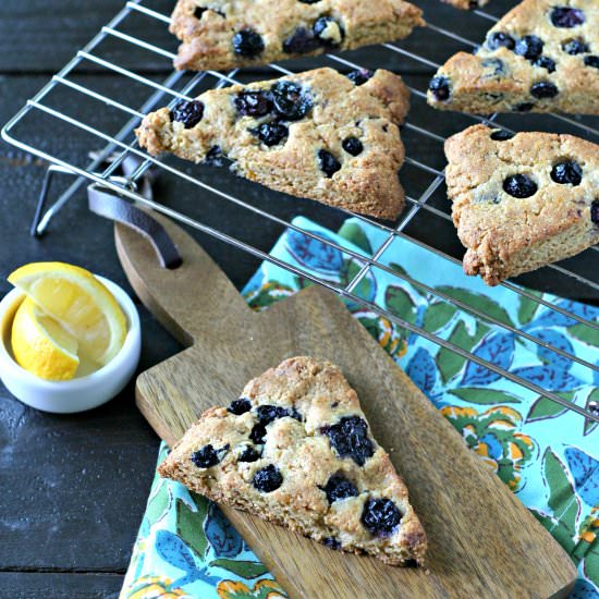 Grain Free Blueberry Lemon Scones