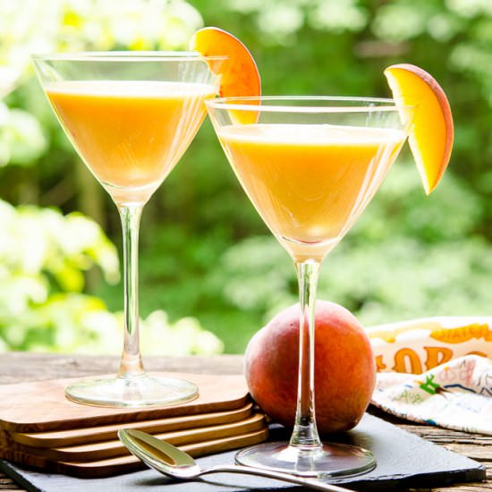 Peaches and Cream Martini