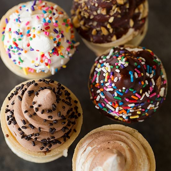 Ice Cream Cone Cupcakes