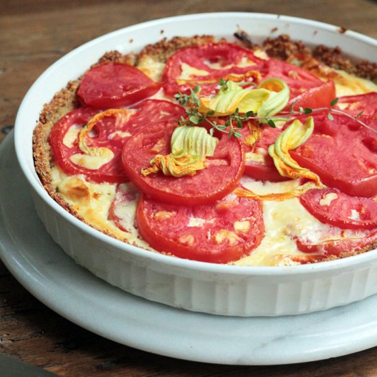 Tomato Cheddar Pie