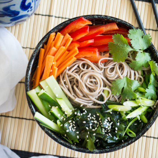 Chilled Soba Noodle Salad