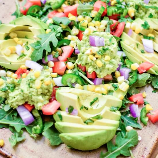 Grilled Corn and Avocado Salad