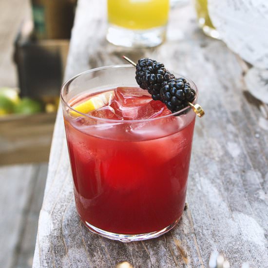 Blackberry Black Tea Cocktails