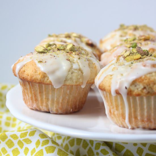 Lemon Pistachio Muffins