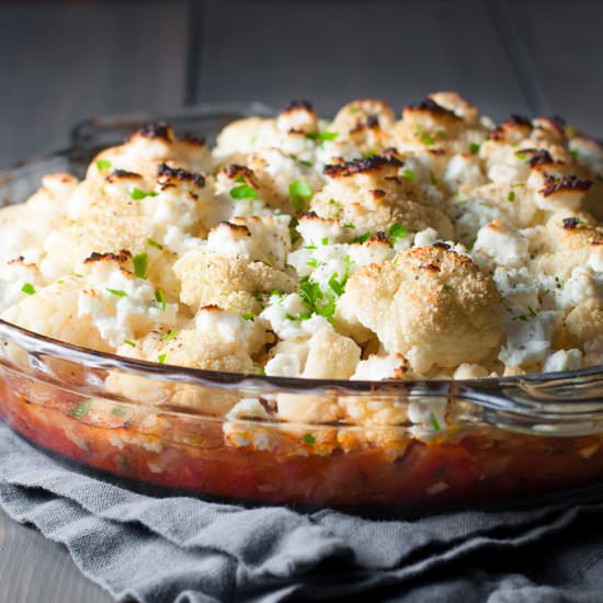 Greek Cauliflower Bake