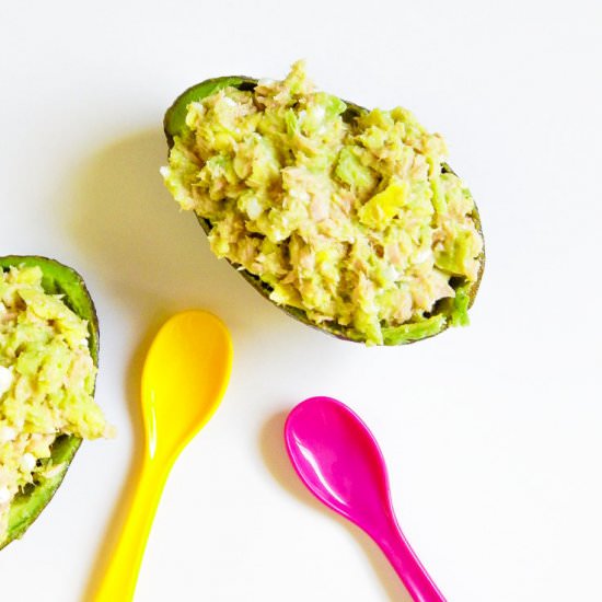 Clean Eating Stuffed Avocado Skins