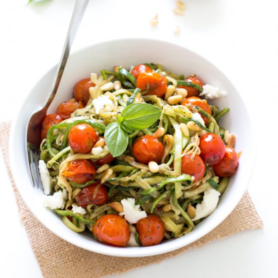 Zucchini Noodles with Pesto