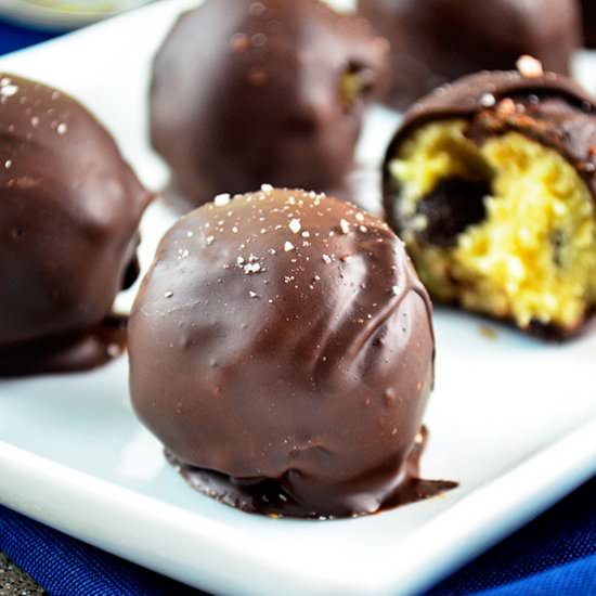 Healthier Cookie Dough Truffles