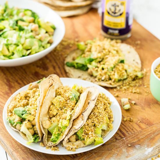 Chickpea Caesar Salad Tacos