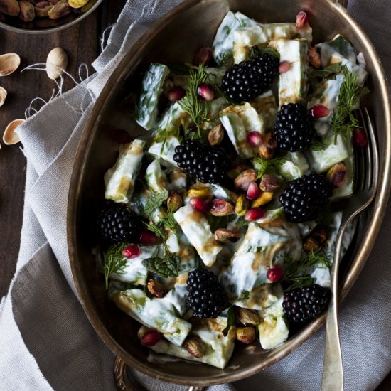 Pistachio & Mint Cucumber Salad