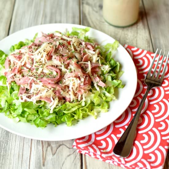 Reuben Chopped Salad with Russian Dressing