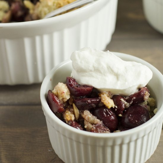 Cherry Almond Crumble