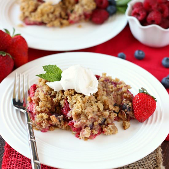 Triple Berry Crisp