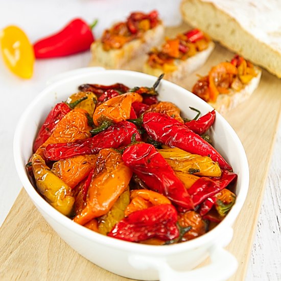 Pan Fried Mini Peppers