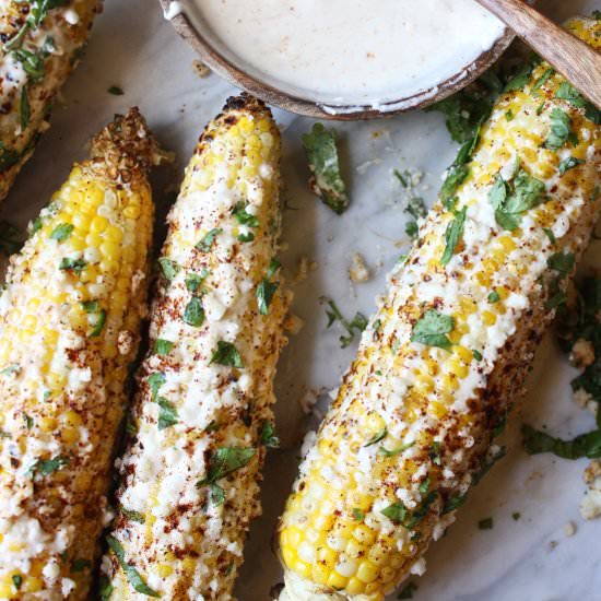 Grilled Mexican Street Corn