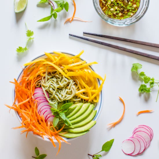 Tropical Edamame Noodle Bowl