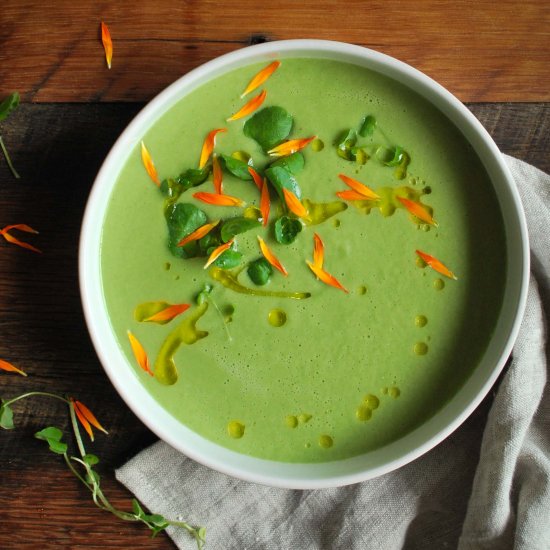 Chilled Cucumber & Watercress Soup