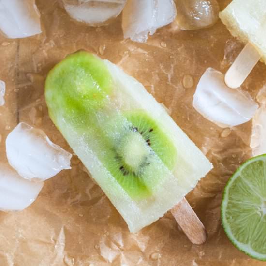 Kiwi Key Lime Mojito Popsicles