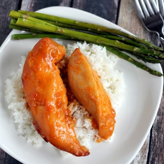 Slow Cooker Apricot Chicken