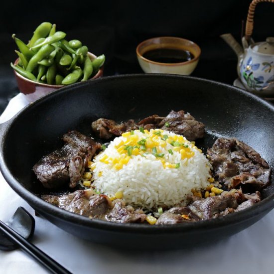 Pepper Lunch Beef and Rice Sizzle