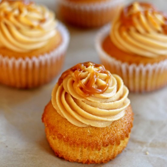 Triple Salted Caramel Cupcakes