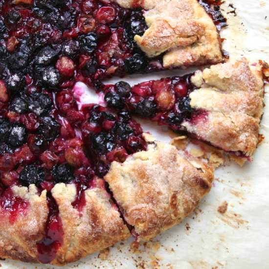 Gooseberry & Blueberry Galette