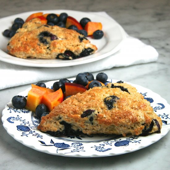 Whole Wheat Blueberry Scones