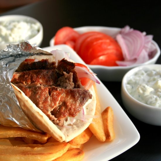 Homemade Gyro and Tzatziki Sauce