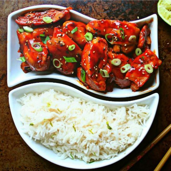 Sriracha Chicken & Coconut Rice