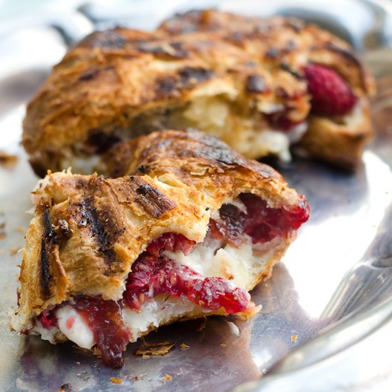 Grilled Mascarpone Berry Croissant