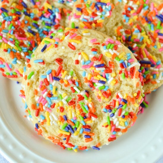 Bakery Style Confetti Cookies