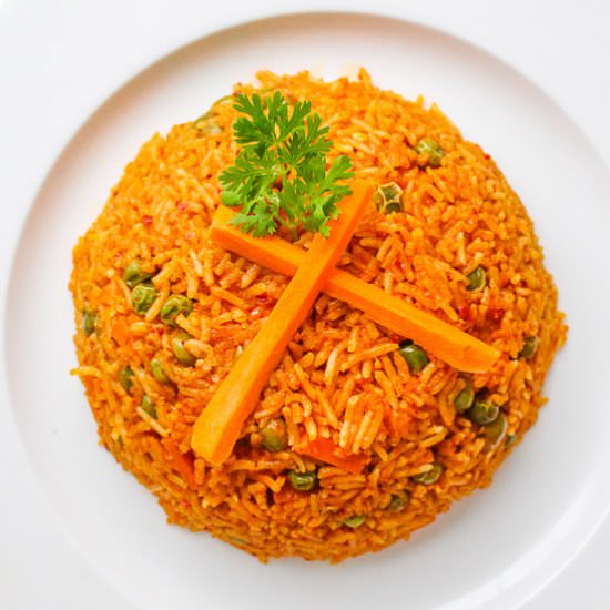 Spicy Pulao in Microwave