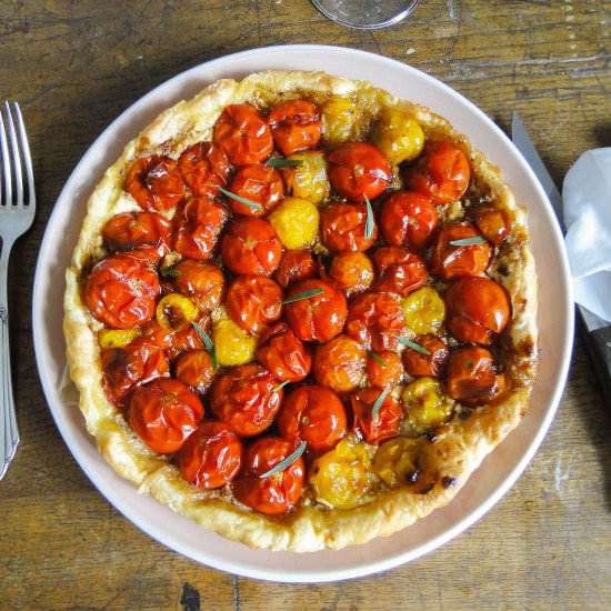 Caramelized Cherry Tomato Tart