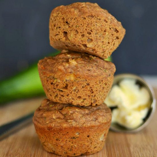 Zucchini Banana Muffins