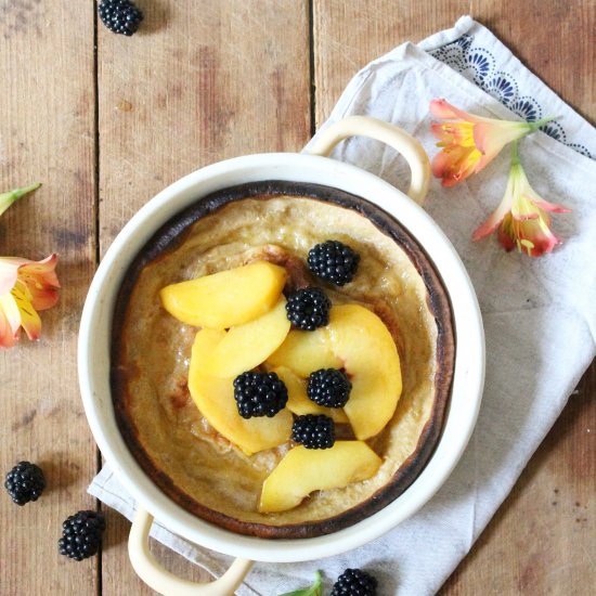 Dutch-Baby with Caramelized Peaches