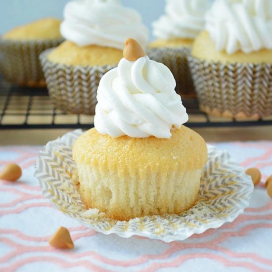 Eggless Butterscotch Cupcakes