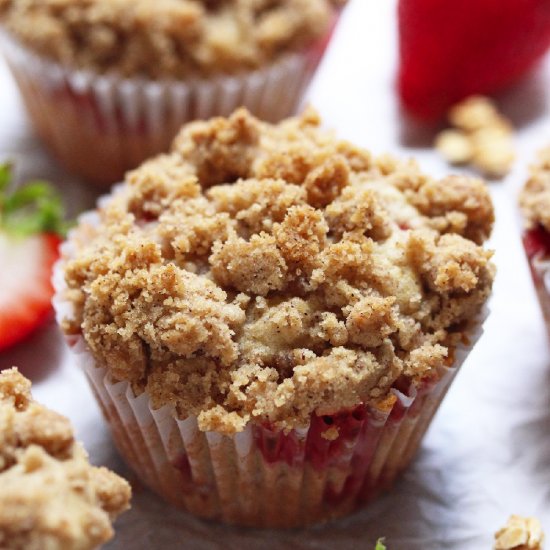 Strawberry Granola Muffins