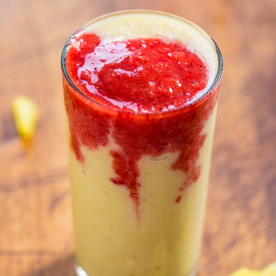 Strawberry Banana LavaFlow Smoothie