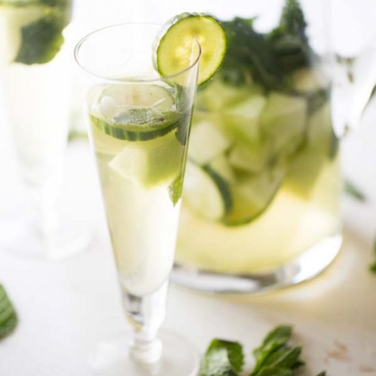 Cucumber Melon Sangria