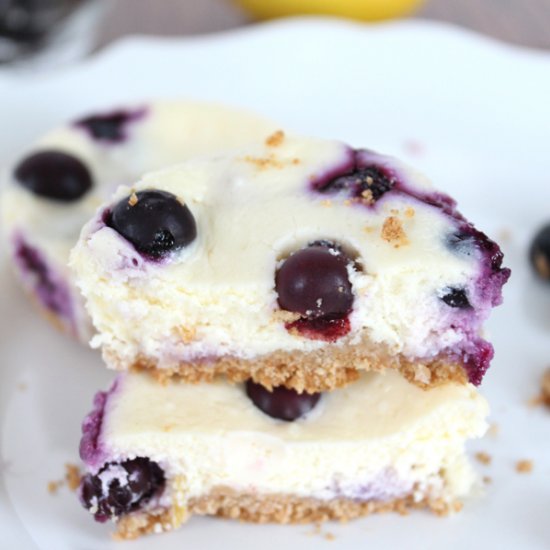 Lemon Blueberry Cheesecake Bites