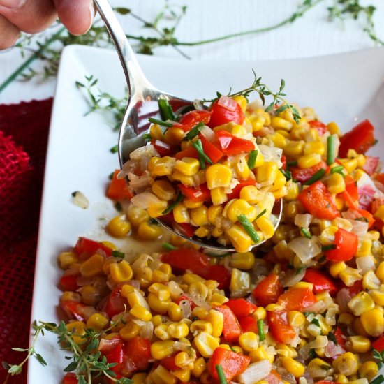 Vegan Corn Maque Choux