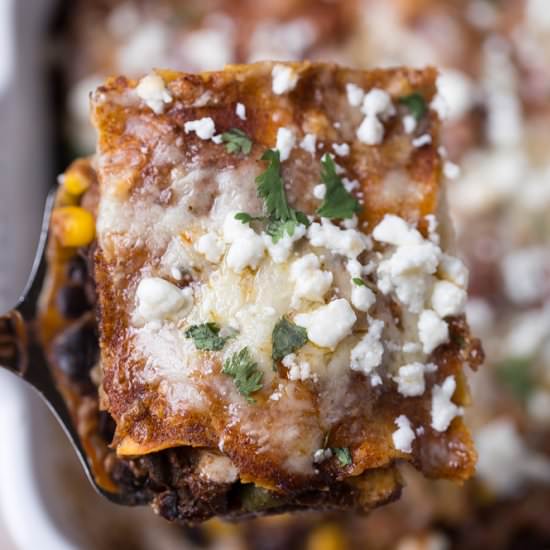 Vegetarian Enchilada Casserole