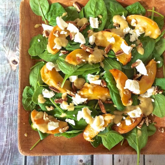 Roasted Peach Salad