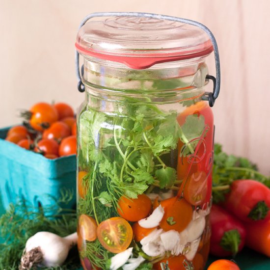 Two Bloody Mary Vodka Infusions