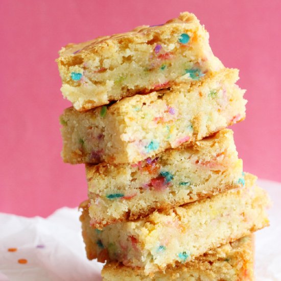 Funfetti Birthday Cake Blondies