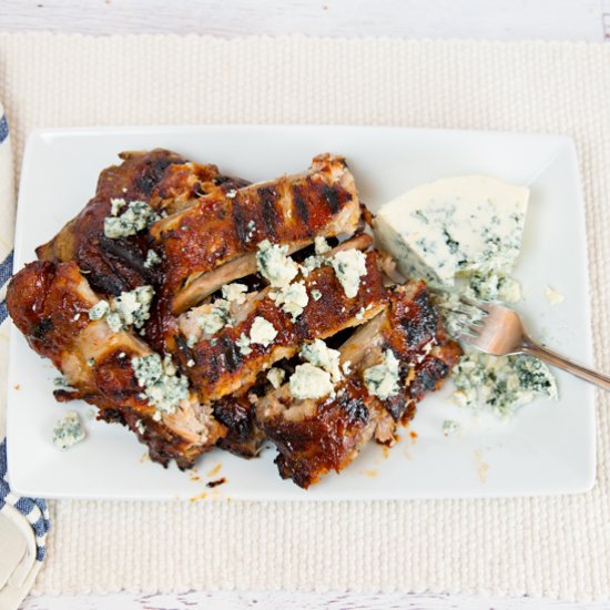 Blue Cheese BBQ’d Ribs